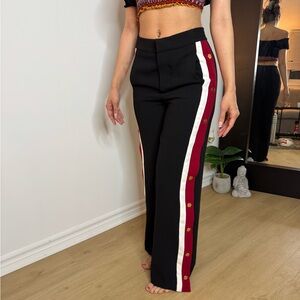 ZARA Stylish Black and Red Women's Pants